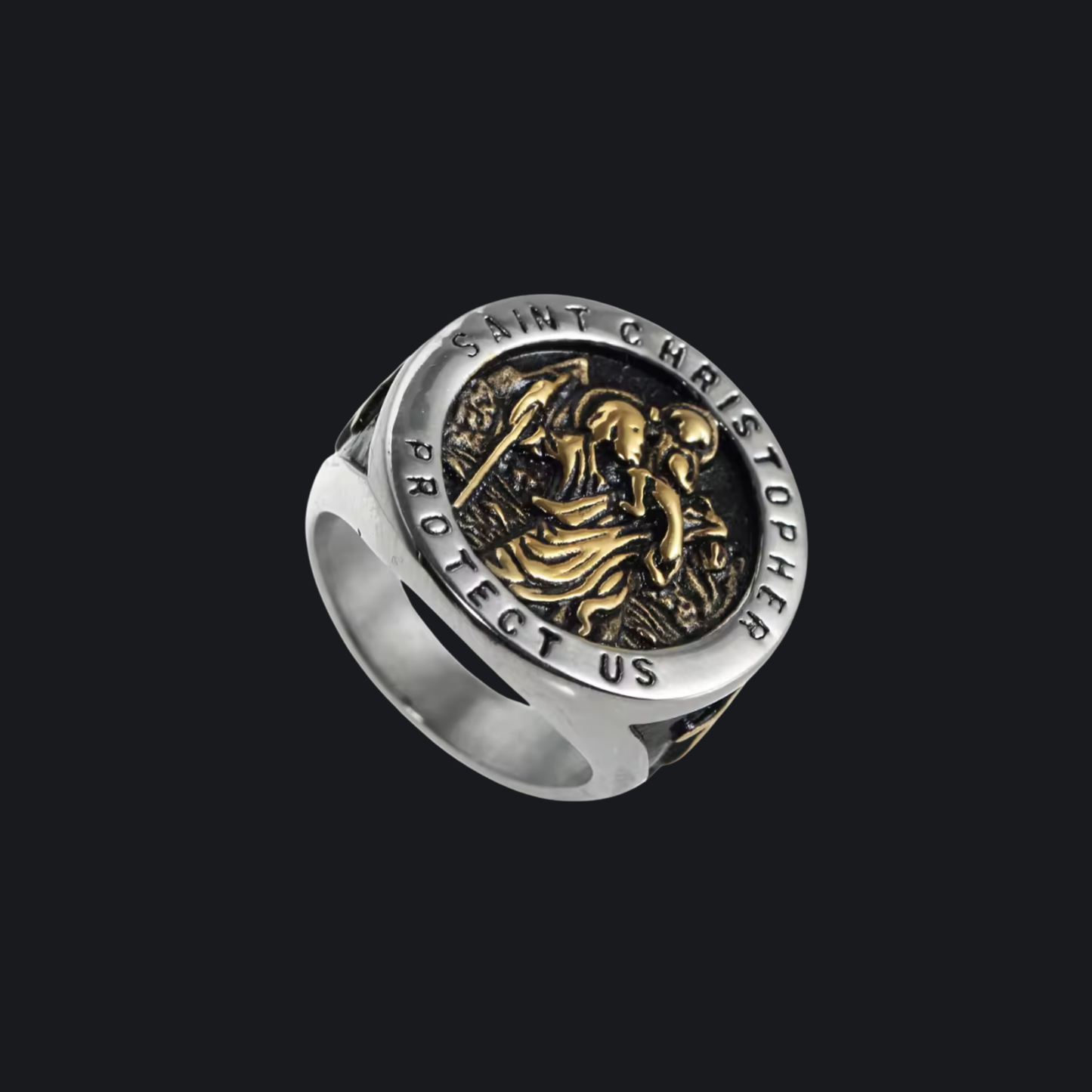 Saint Christopher Signet Ring