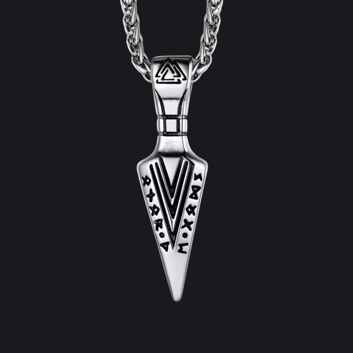 Valknut Arrowhead Pendant