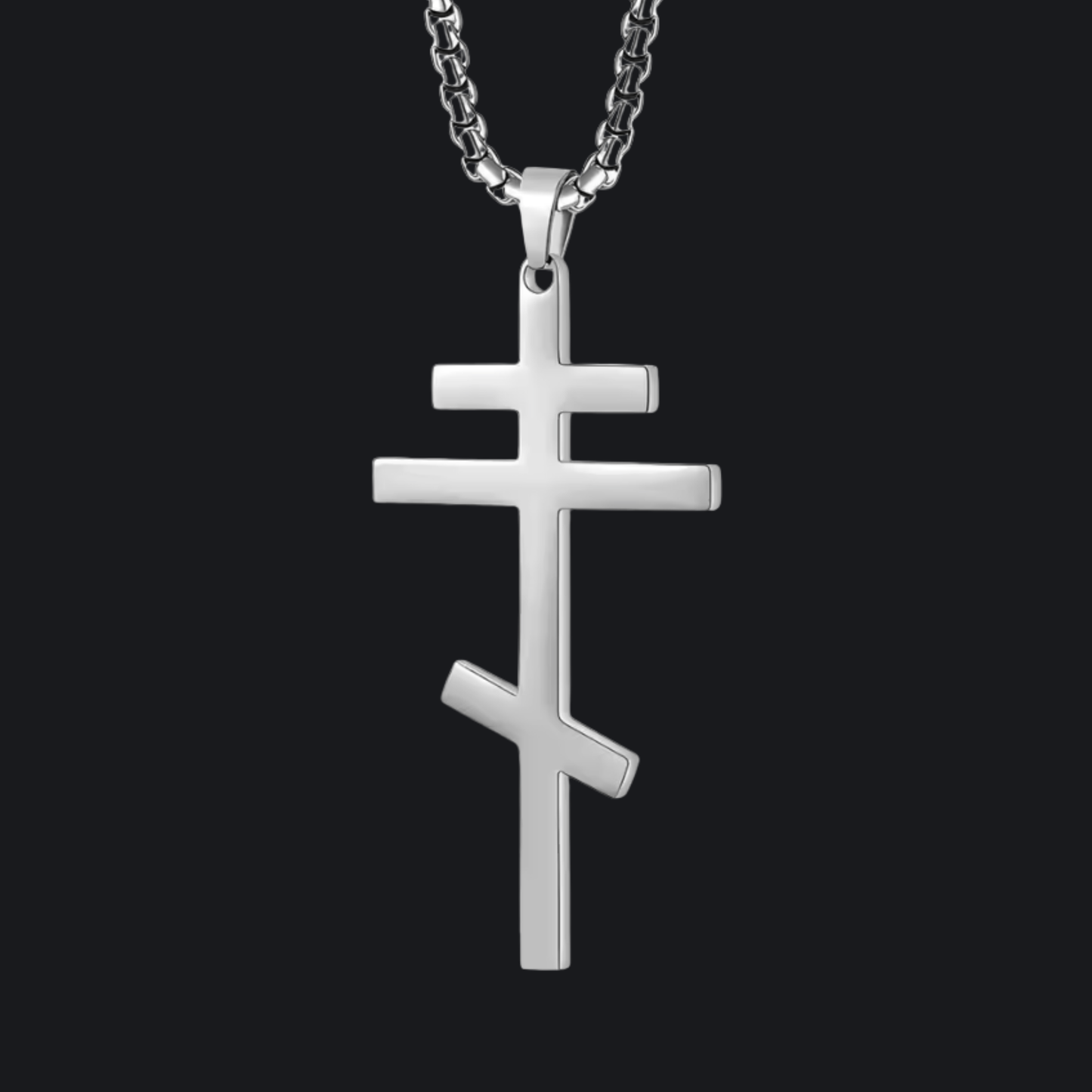 Orthodox Cross Pendant Necklace
