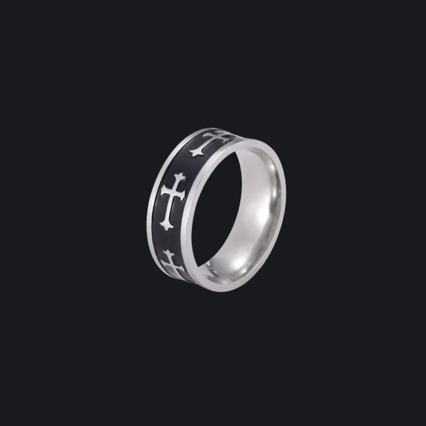 Cross Faith Band Ring