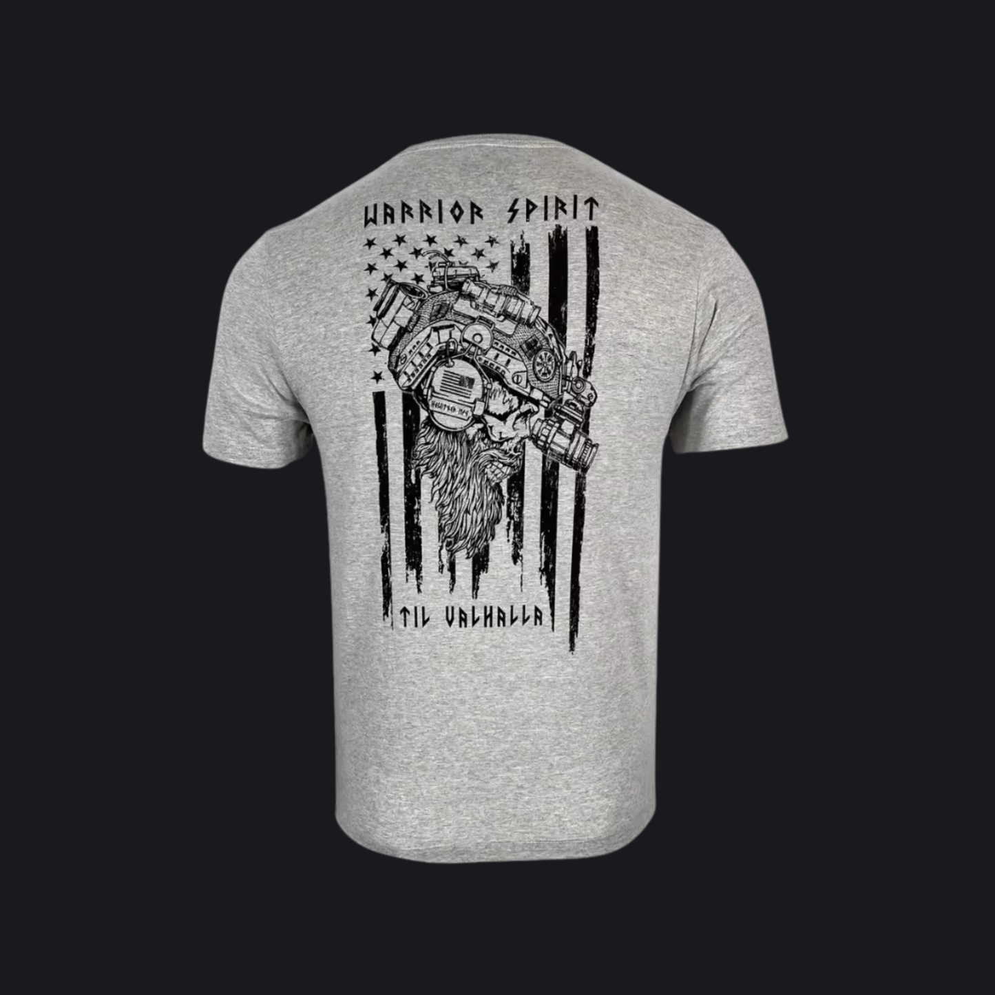 Warrior Spirit 'Til Valhalla Patriotic T-Shirt