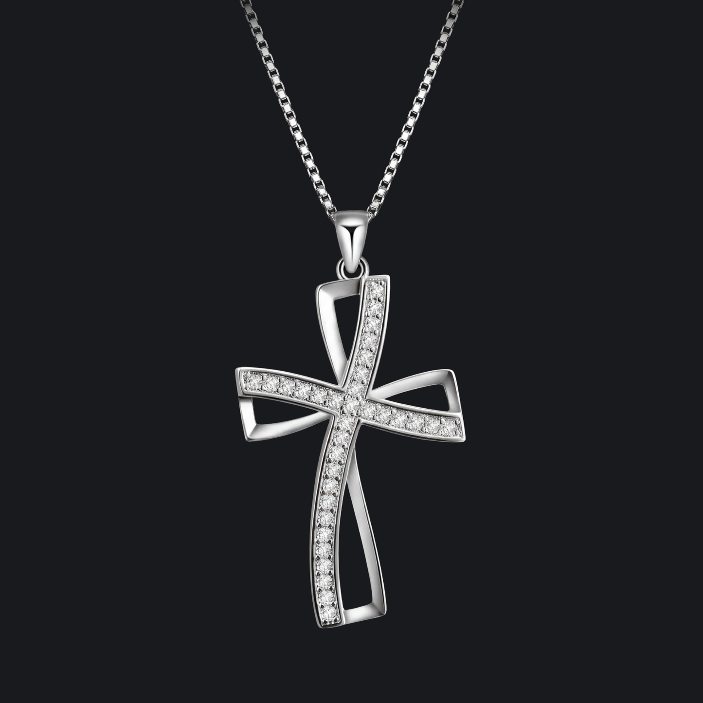 Crystal Cross Necklace